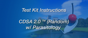 CDSA 2.0 (Random) w/ Parasitology Instructional Video